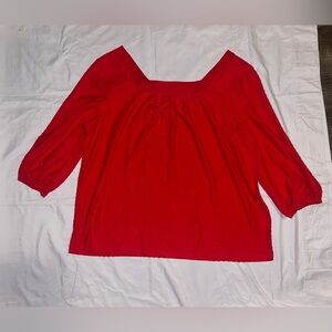 Style & Co. Vibrant Red Blouse